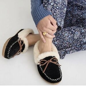 J. Crew | Lodge Moccasins, Size 9M, Black